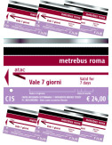 C.I.S Carta Integrata Settimanale | Trasporto 7gg | Metro Bus e Tram