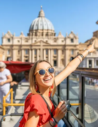 Rome Hop-on Hop-off Bus — 1-Day Ticket (Calendar Day)