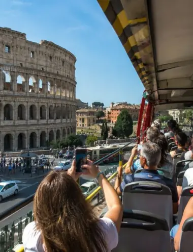 Rome Hop-on Hop-off Bus — 2-Day Ticket (Calendar Days), 8 Stops