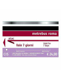 C.I.S Carta Integrata Settimanale | Trasporto 7gg | Metro Bus e Tram